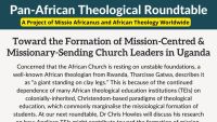 Announcing the October edition of Pan-African Theological Roundtable