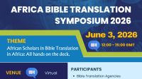 Africa Bible Translation Symposium 2026: Registration